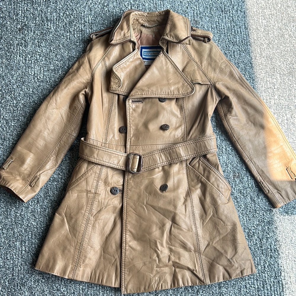 Genuine Leather Suburban Heritage Button Jacket
